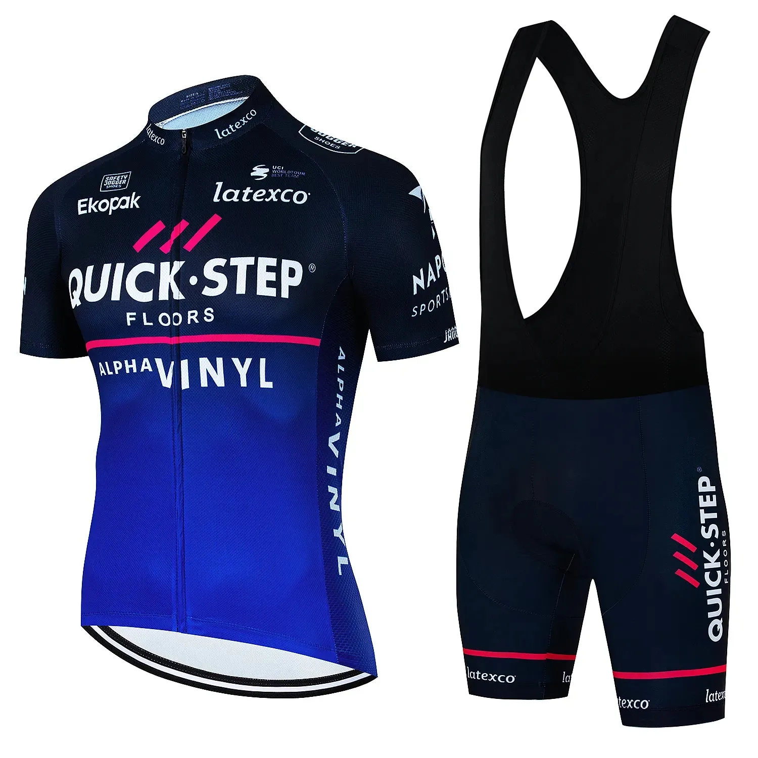 New Quick·Step Pro Summer Cycling Set Bicycle Jerseys Breathable Mountain Bike Clothing Maillot Ropa Ciclismo Cycling Jersey Set