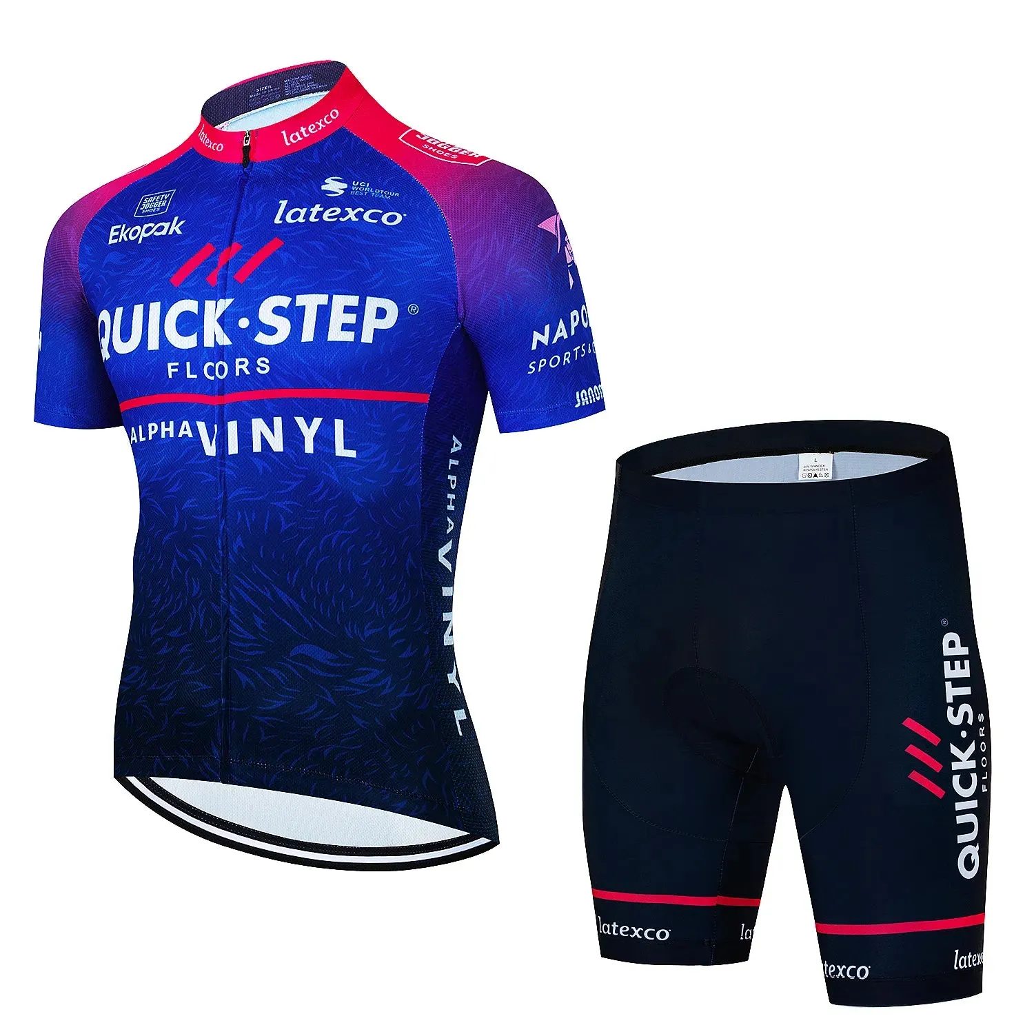 New Quick·Step Pro Summer Cycling Set Bicycle Jerseys Breathable Mountain Bike Clothing Maillot Ropa Ciclismo Cycling Jersey Set