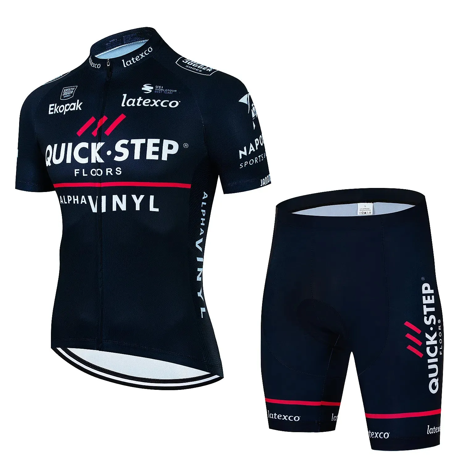 New Quick·Step Pro Summer Cycling Set Bicycle Jerseys Breathable Mountain Bike Clothing Maillot Ropa Ciclismo Cycling Jersey Set