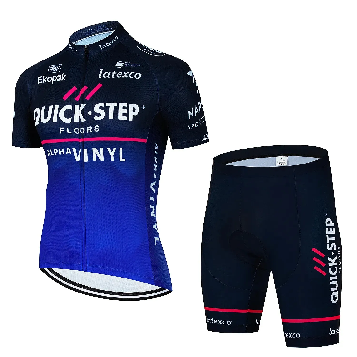 New Quick·Step Pro Summer Cycling Set Bicycle Jerseys Breathable Mountain Bike Clothing Maillot Ropa Ciclismo Cycling Jersey Set