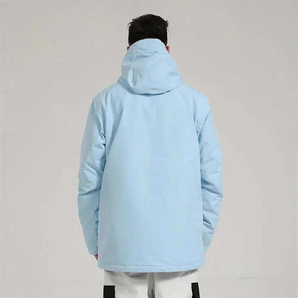 New Winter Colorblock Snow Ski Insulated Cargo Jacket