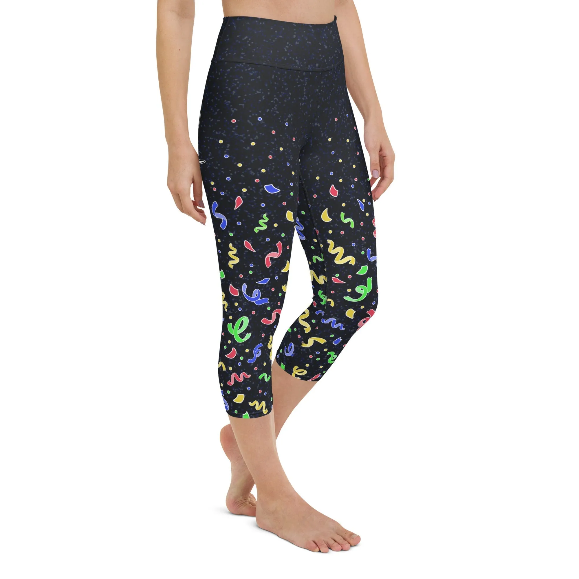 New Year Cheers Yoga Capris