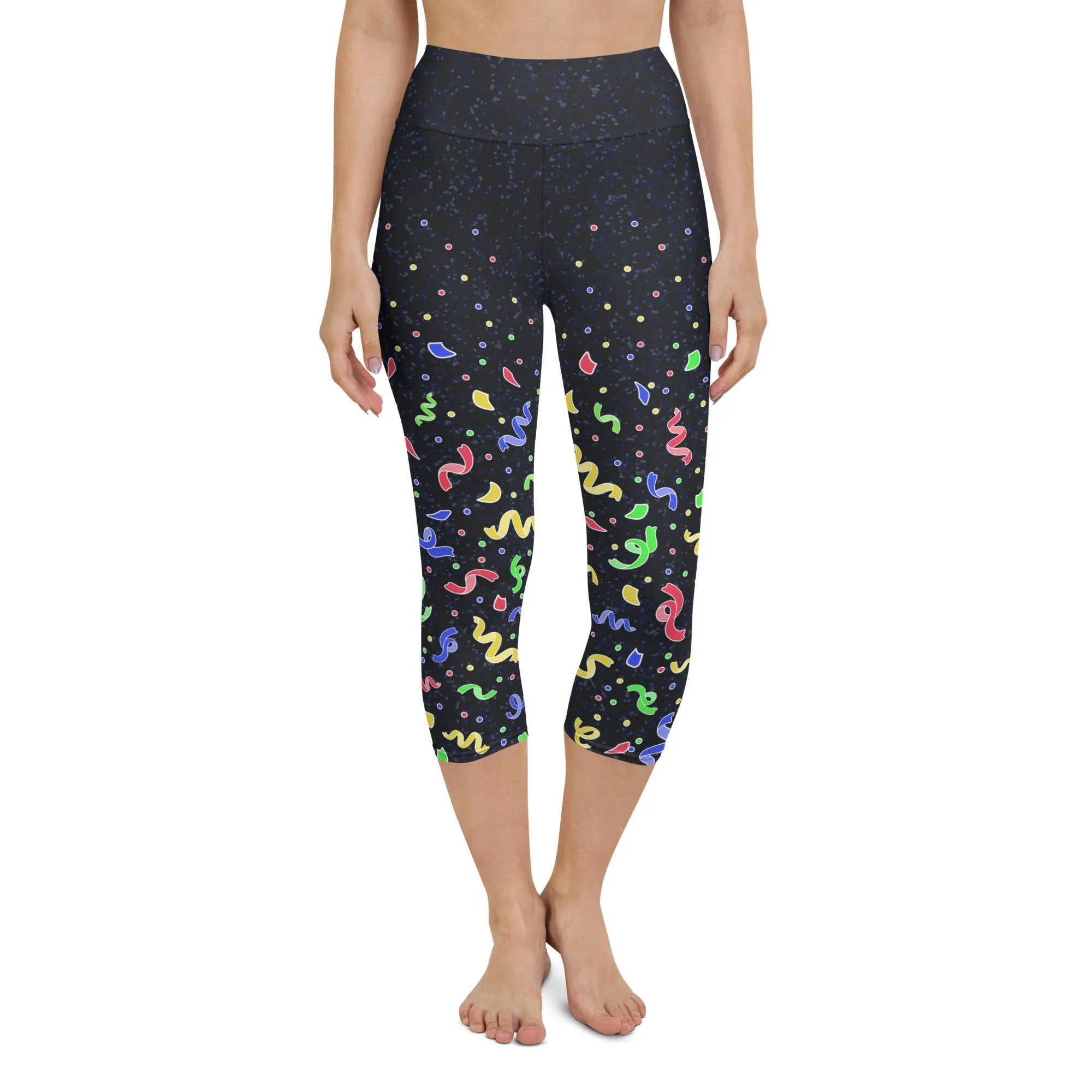 New Year Cheers Yoga Capris