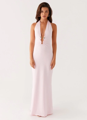 High low hem Nicola Maxi Dress - Pink