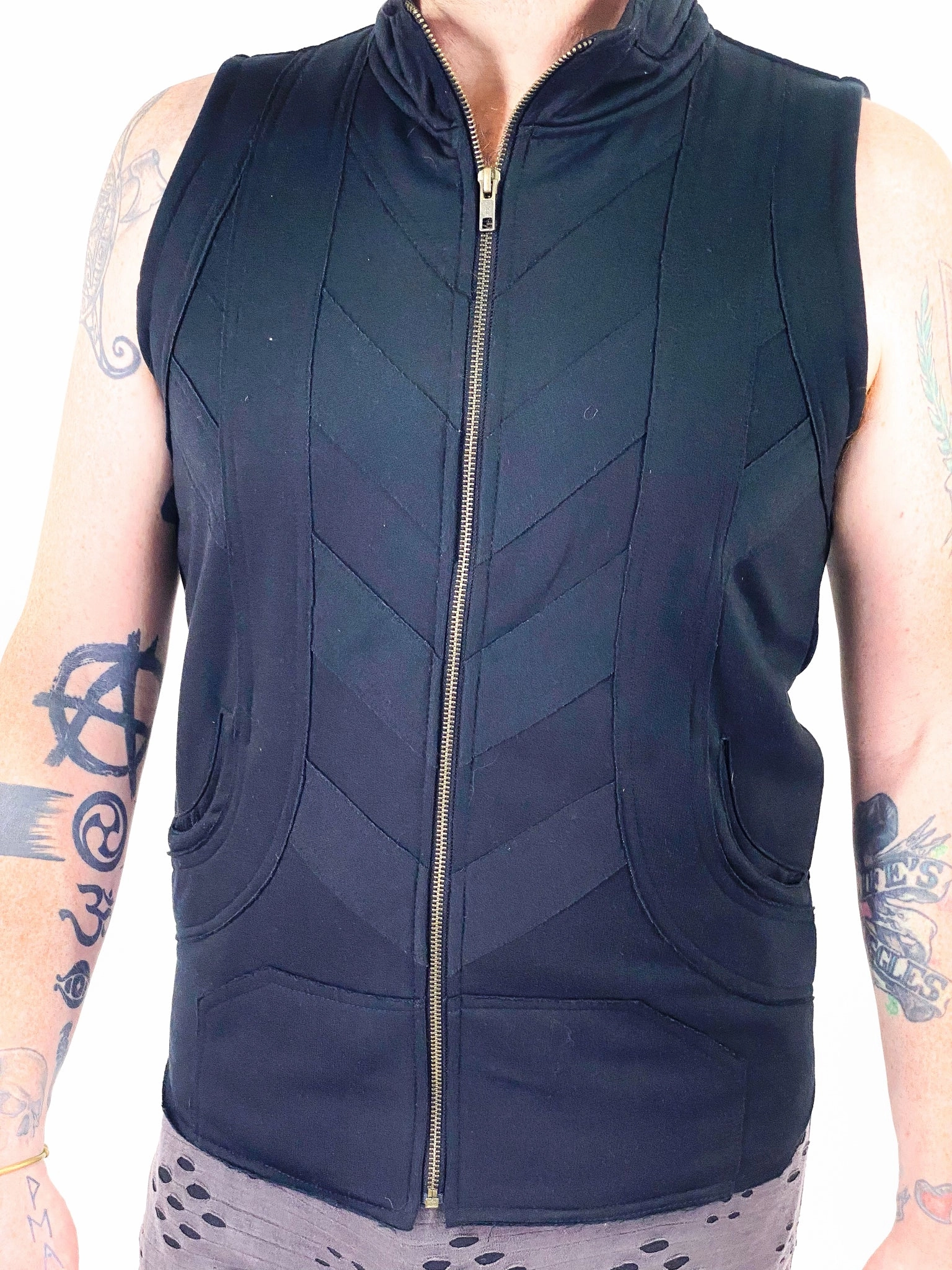 Reinforced Elbow Padding Seasonal Trend Night Racer Vest