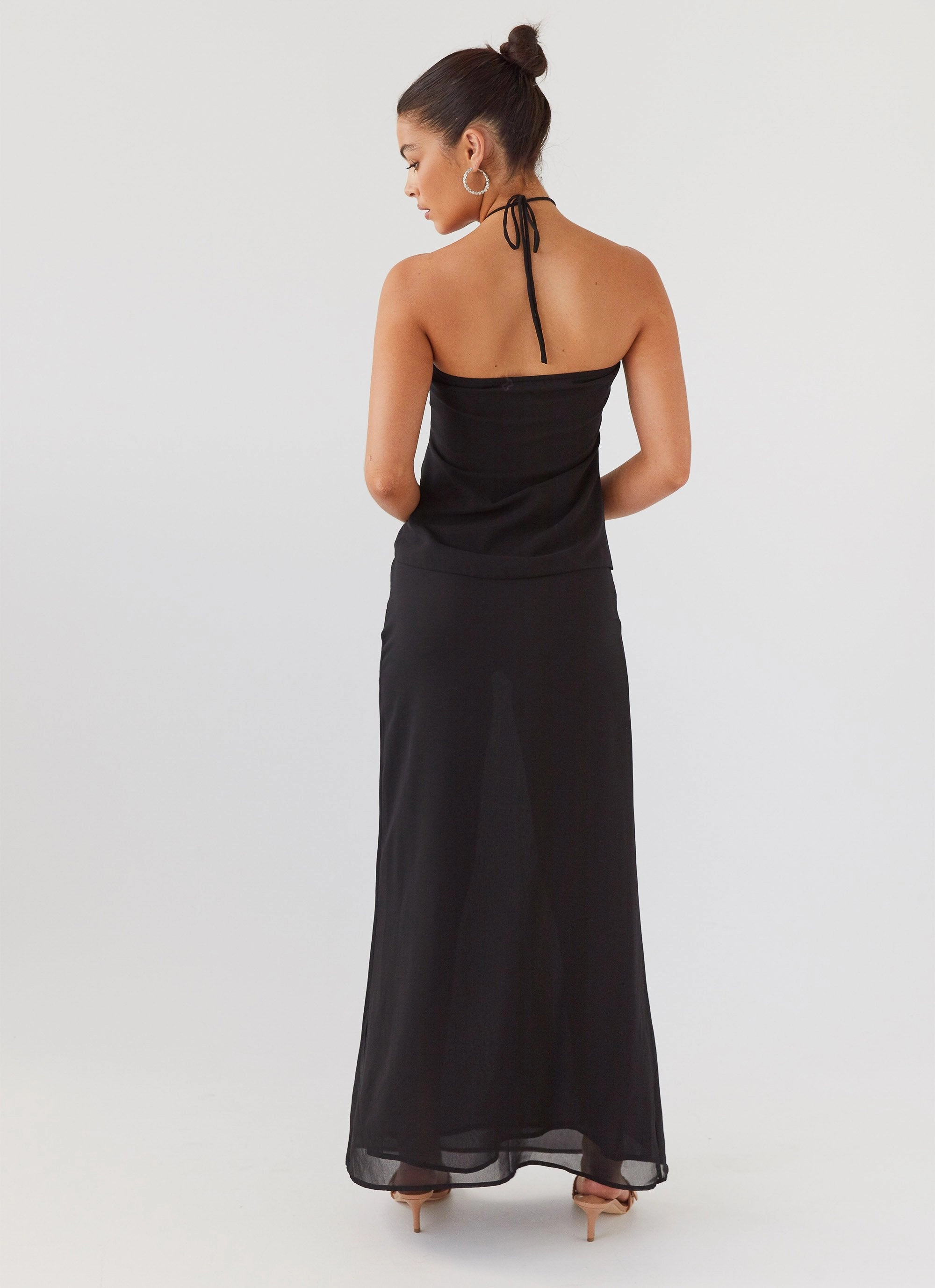 Nightfall Maxi Skirt - Midnight Flexible Performance Wear
