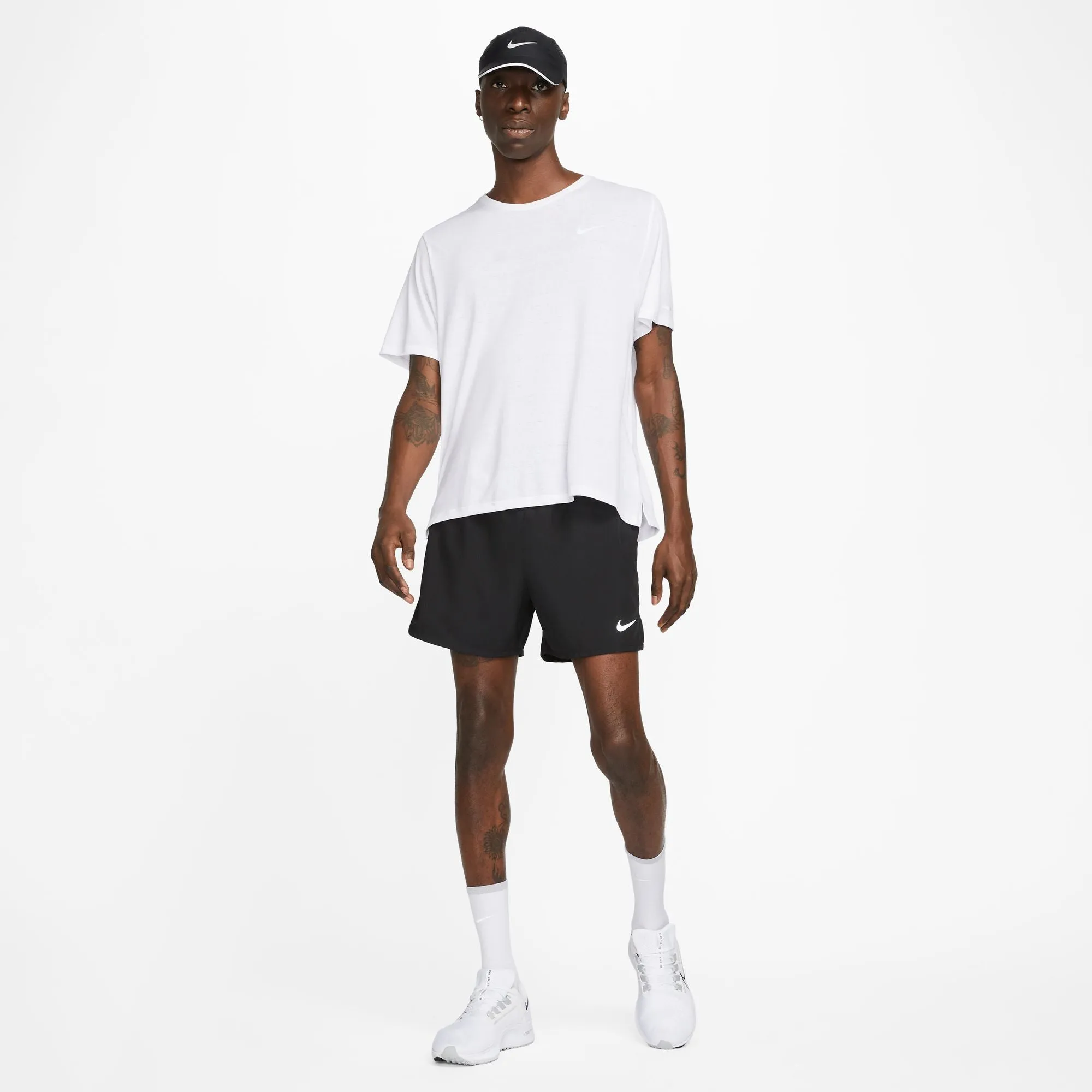Nike Men's Dri-FIT Challenger 5 Inch Shorts Black / Black / Black