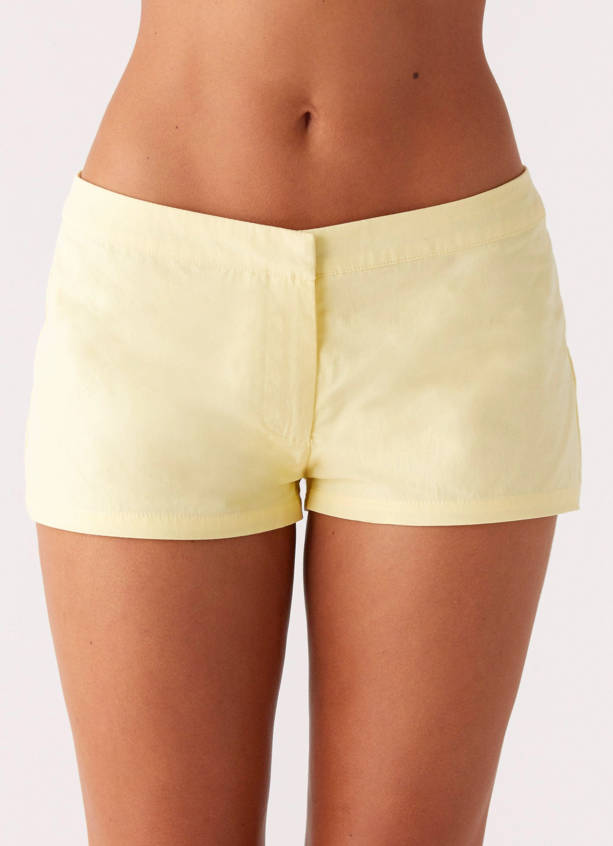 All Day Comfort Coastline Mini Shorts - Yellow