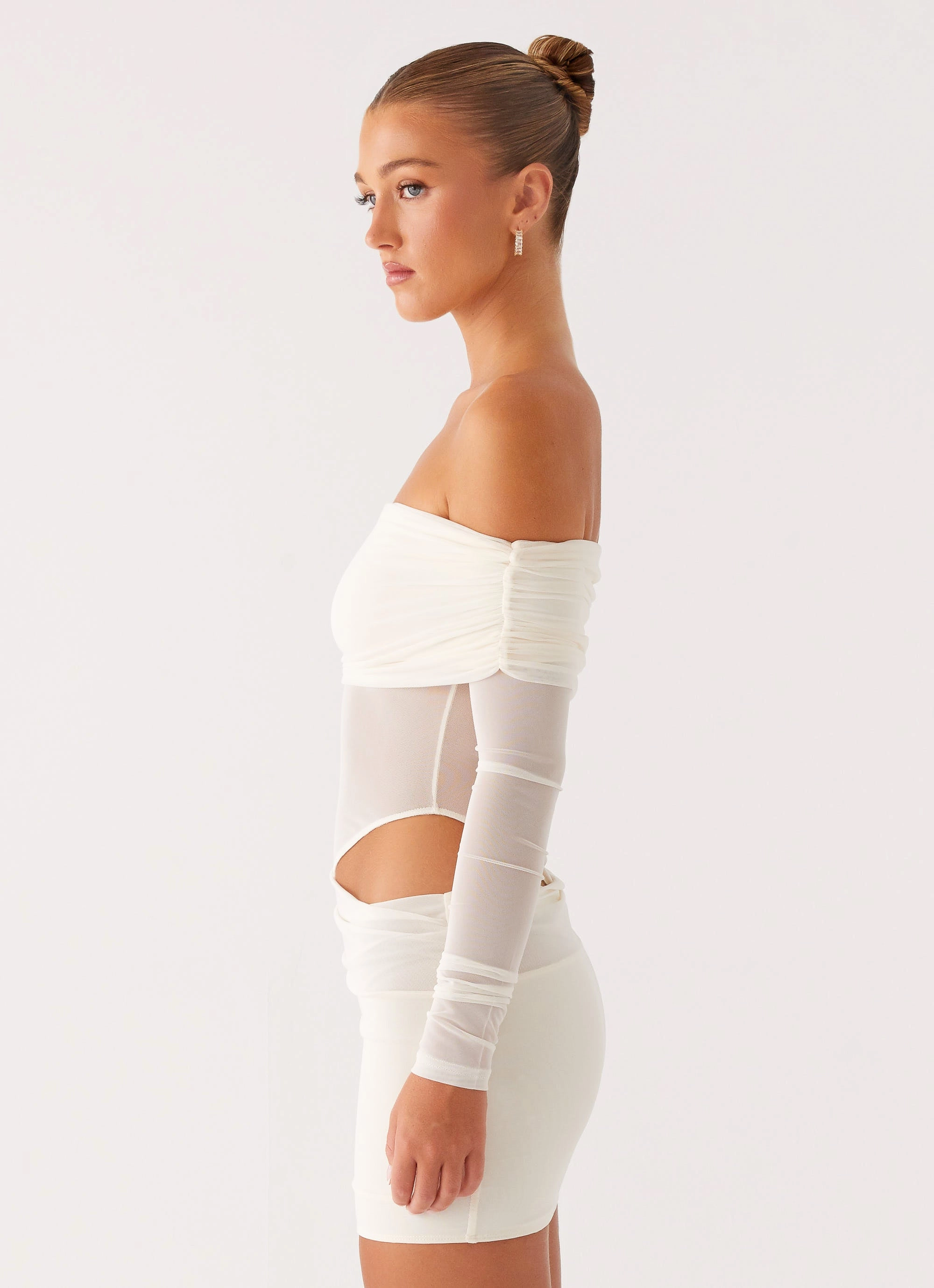 Perfect Style Wear No Doubt Mini Dress - Ivory