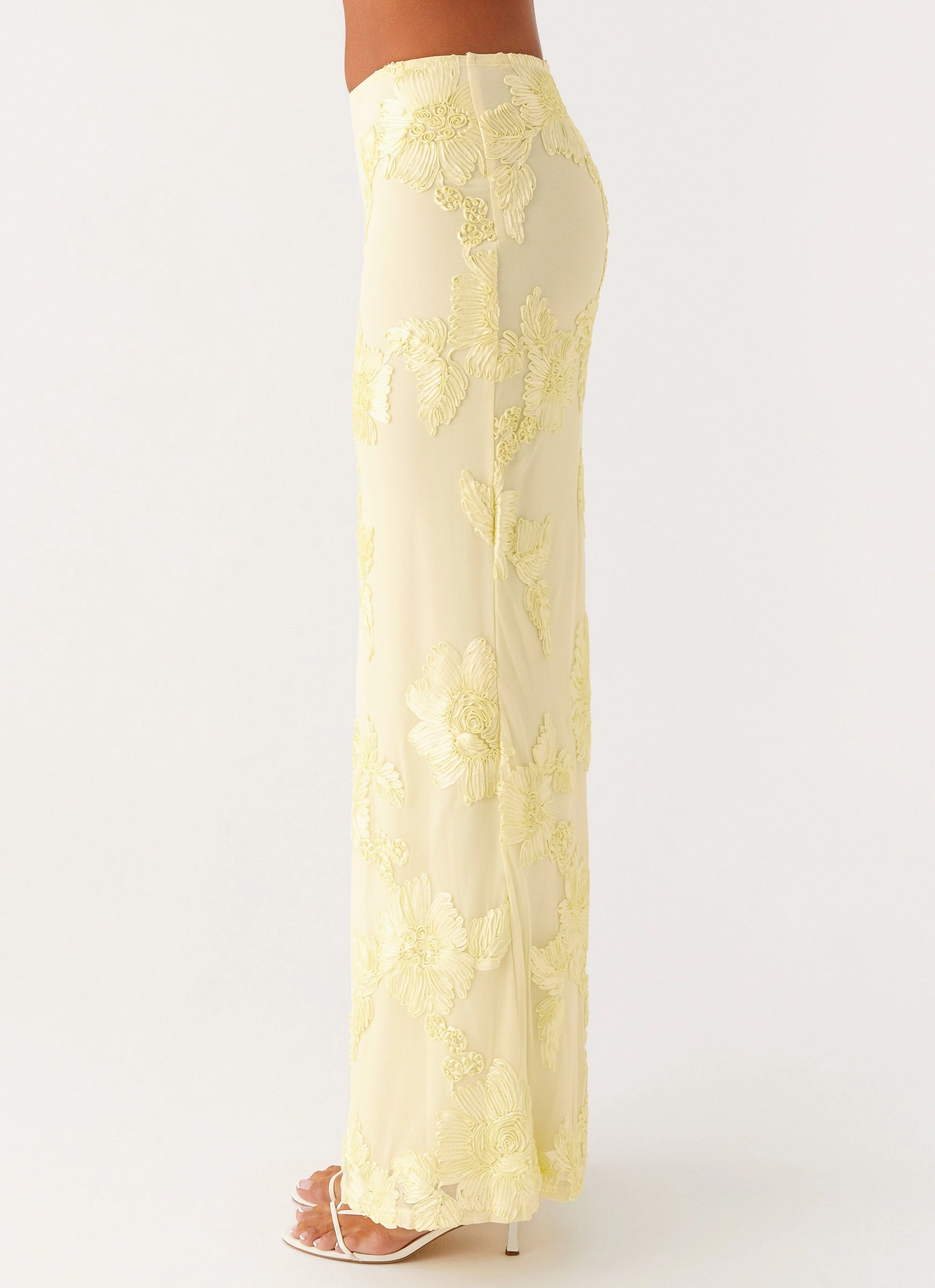 Cozy Waist All Fit Radiate Maxi Skirt - Yellow
