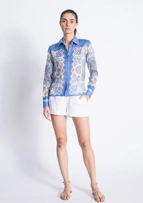 Trendy Look Antoniette Print Blouse