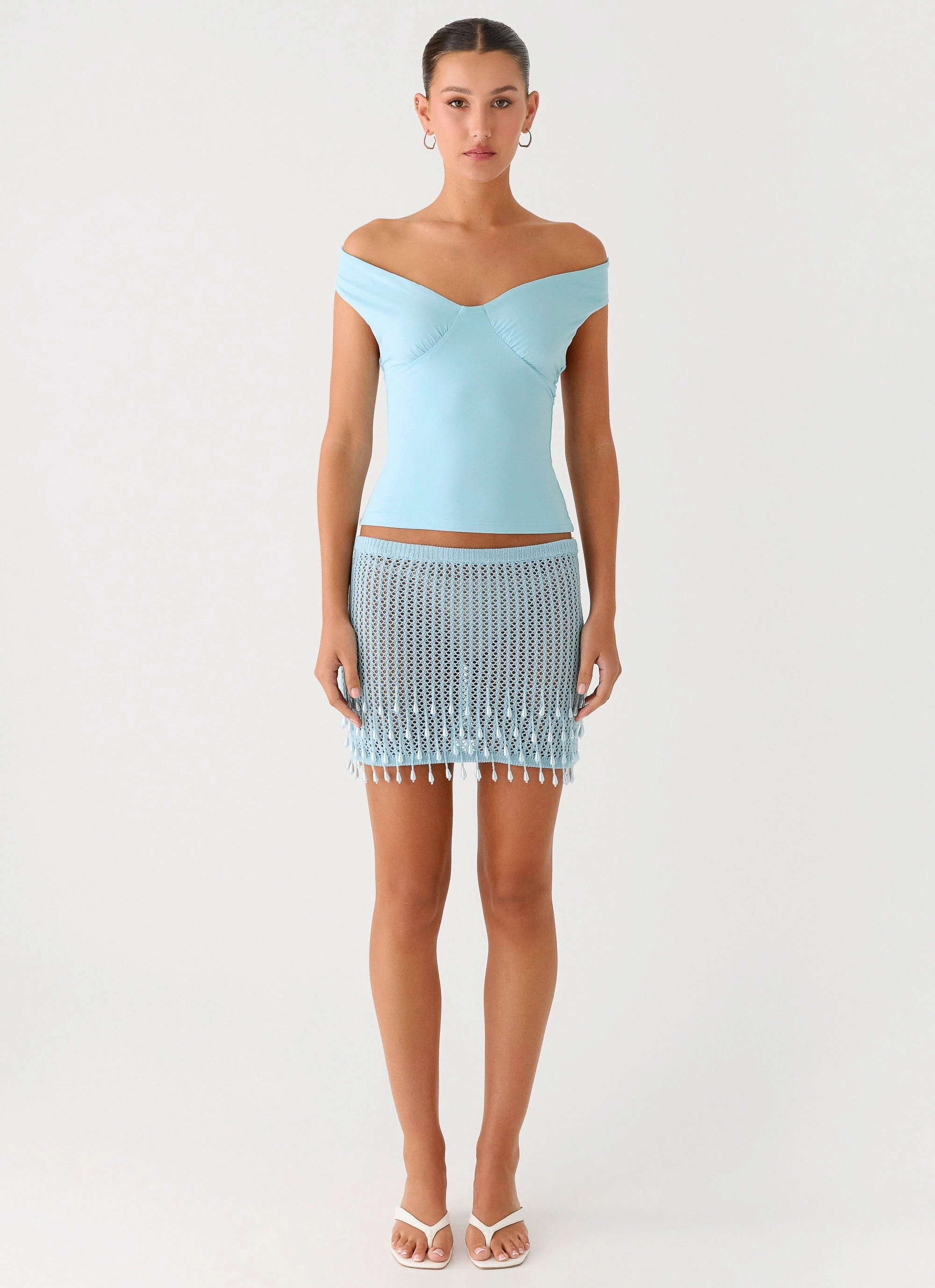 Mesh Lining Odor Resistant Finish Rylie Top - Blue
