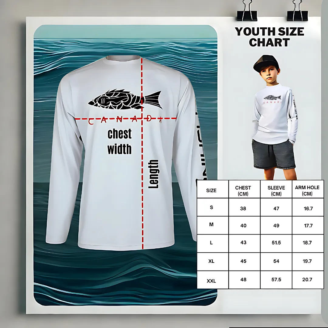 Norte Youth Unisex UPF 50 Rash Guard – UV Protection in Vibrant White for Active Kids