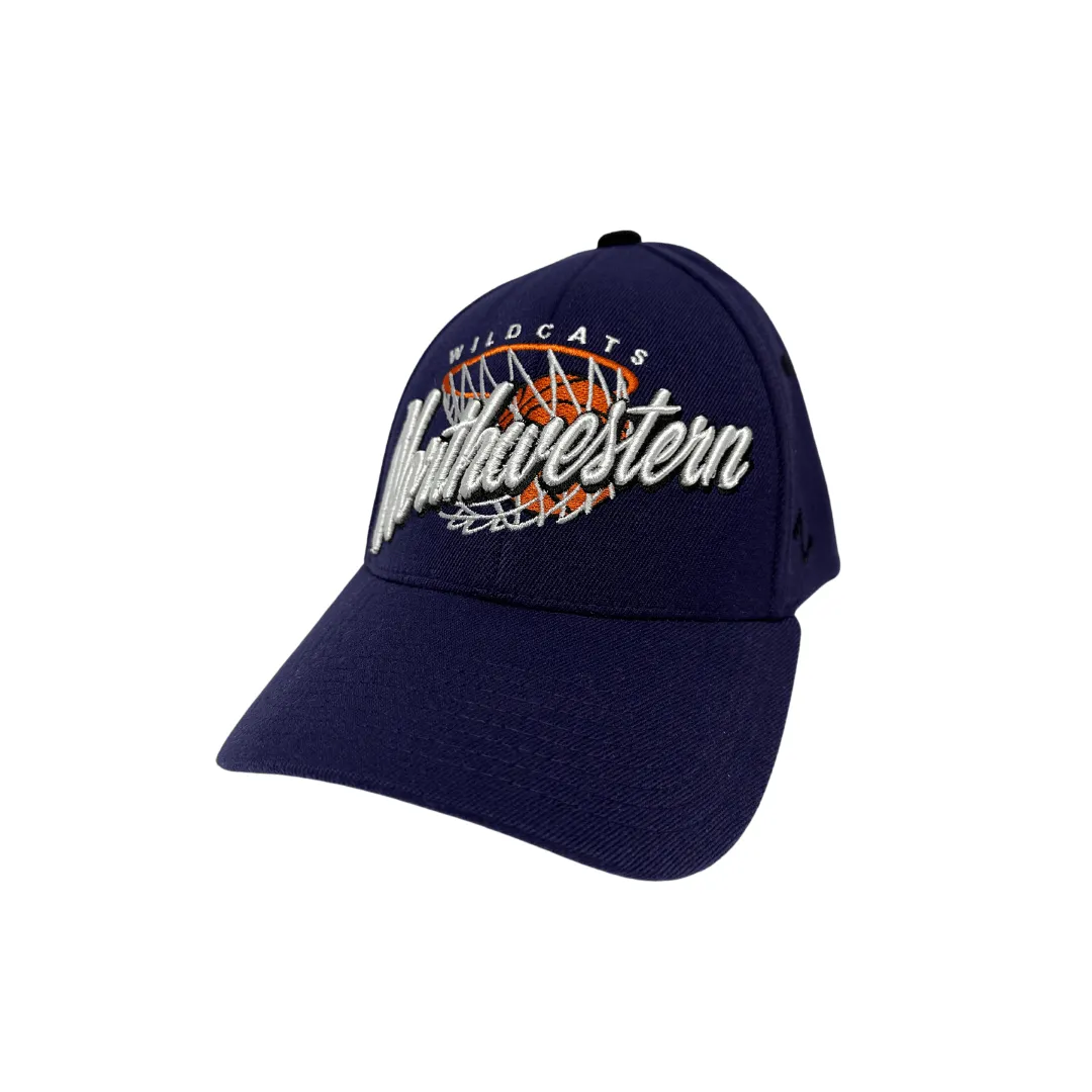 Northwestern Wildcats Basketball Net Purple Hat