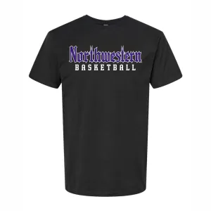 Northwestern Wildcats Men's Gothic Basketball Tee