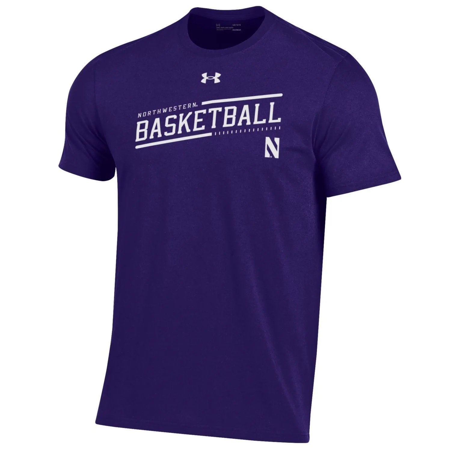 Northwestern Wildcats Men's Under Armour Basketball Purple T-Shirt
