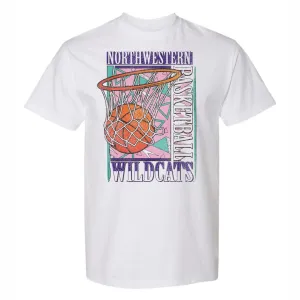 Northwestern Wildcats Retro 90's Basketball T-Shirt