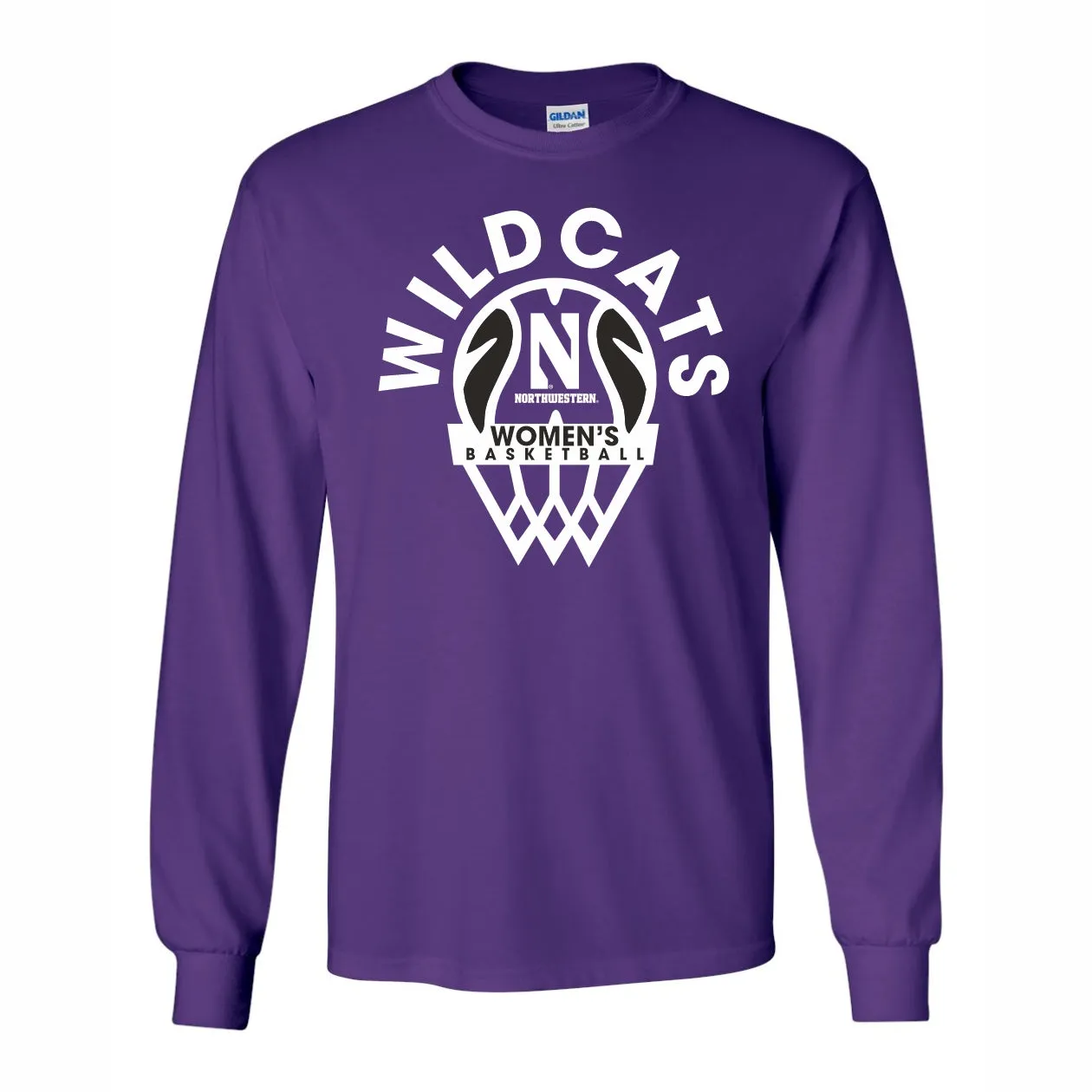 Northwestern Wildcats Women's Basketball Long-Sleeve Tee