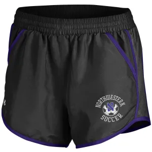 Northwestern Wildcats Women's Under Armour Soccer Fly-By Black Shorts
