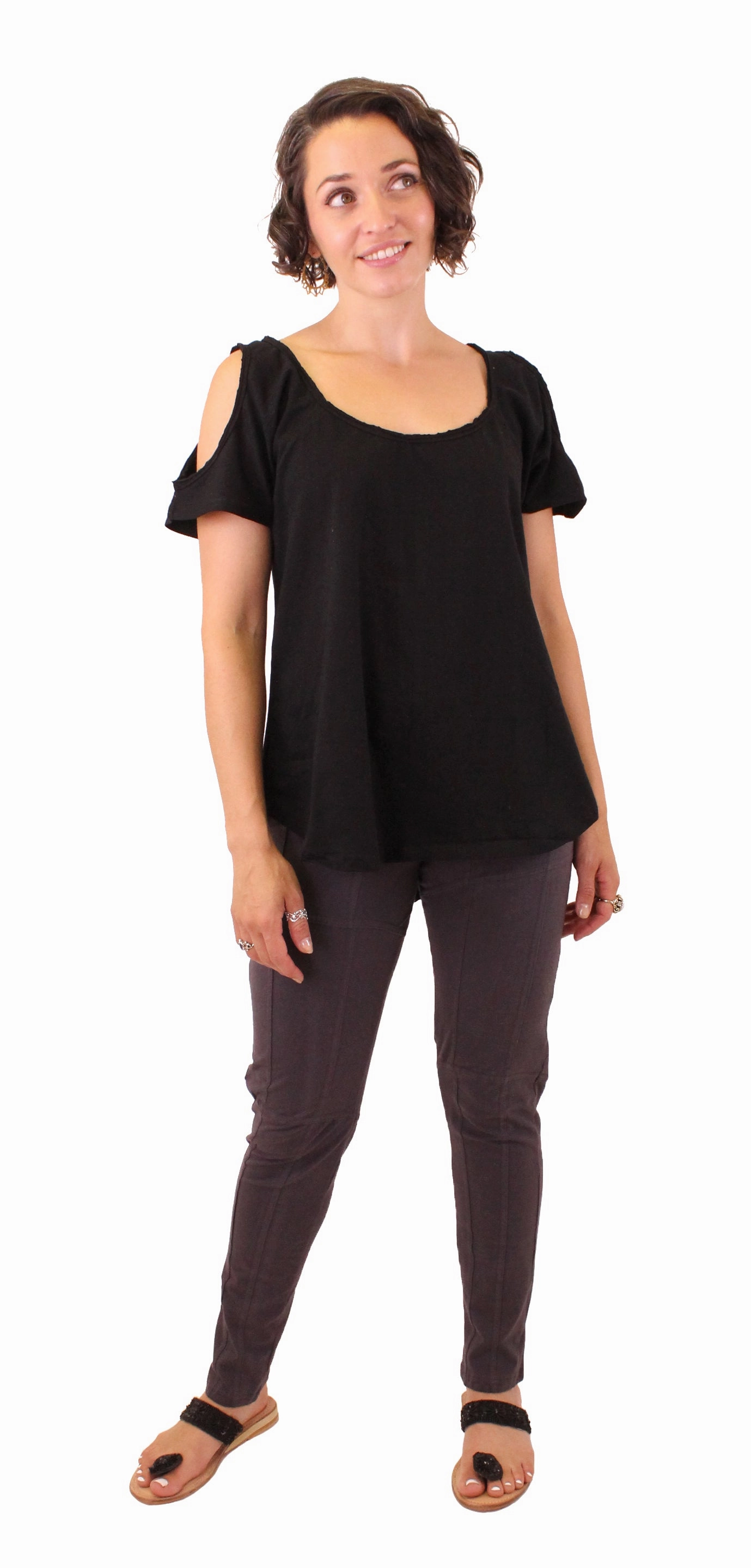 No Iron Fabric AntiSnagYarnProcessing Flash Dance Top CL