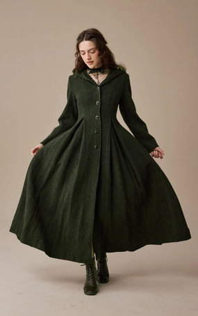 My Fair Lady 26 | Hooded Wool Coat Trendy Look Easy Fit