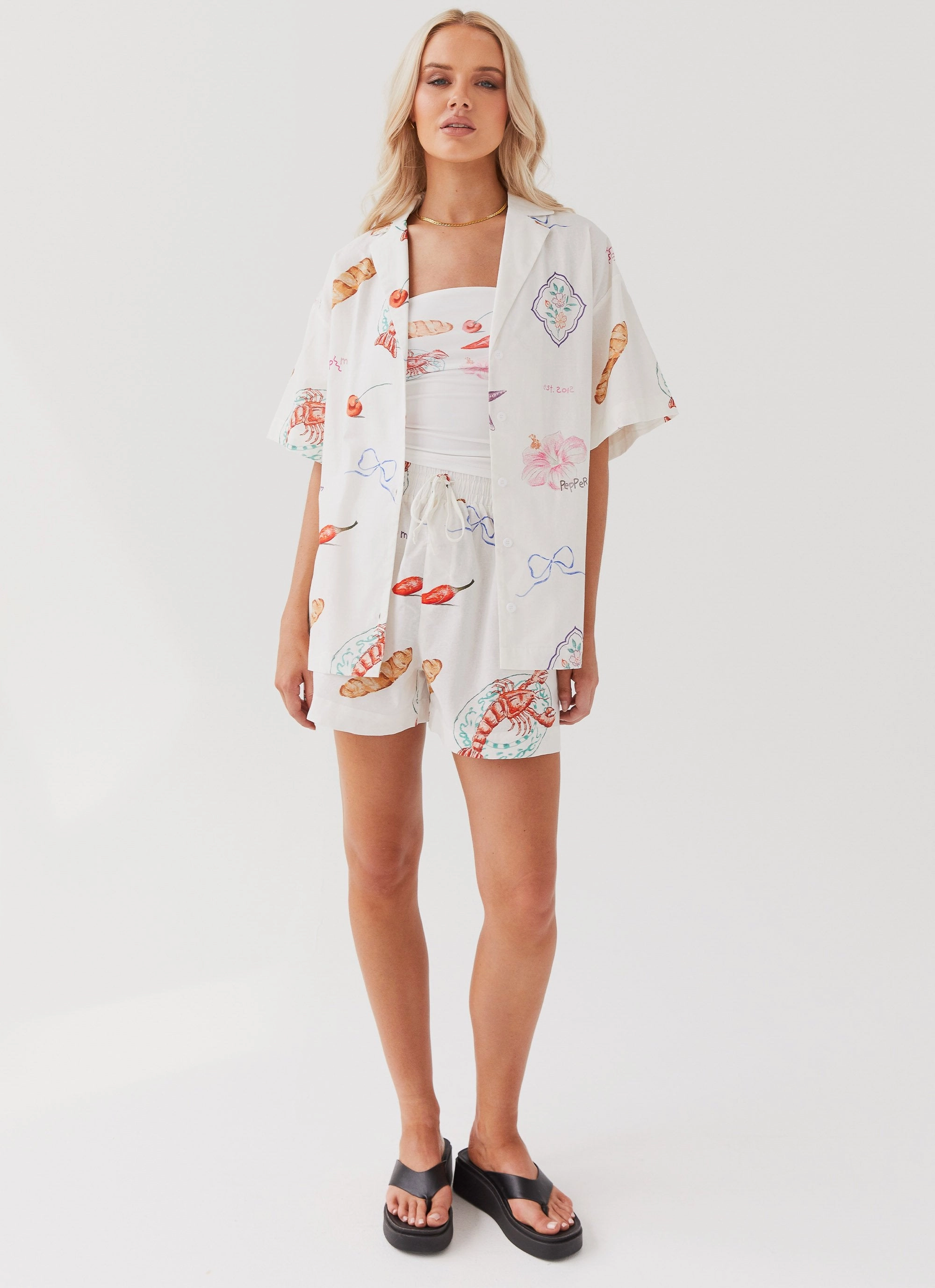 Sweet Relief Oversized Linen Shirt - Banchetto Summer Sweater MultiPanelConstruction