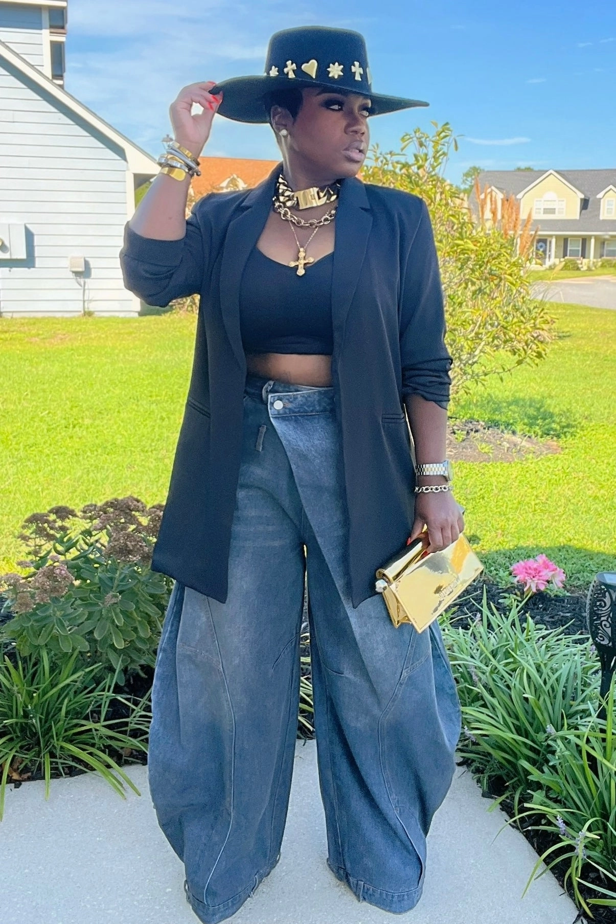 Not So Basic Boyfriend Blazer Zip Pockets