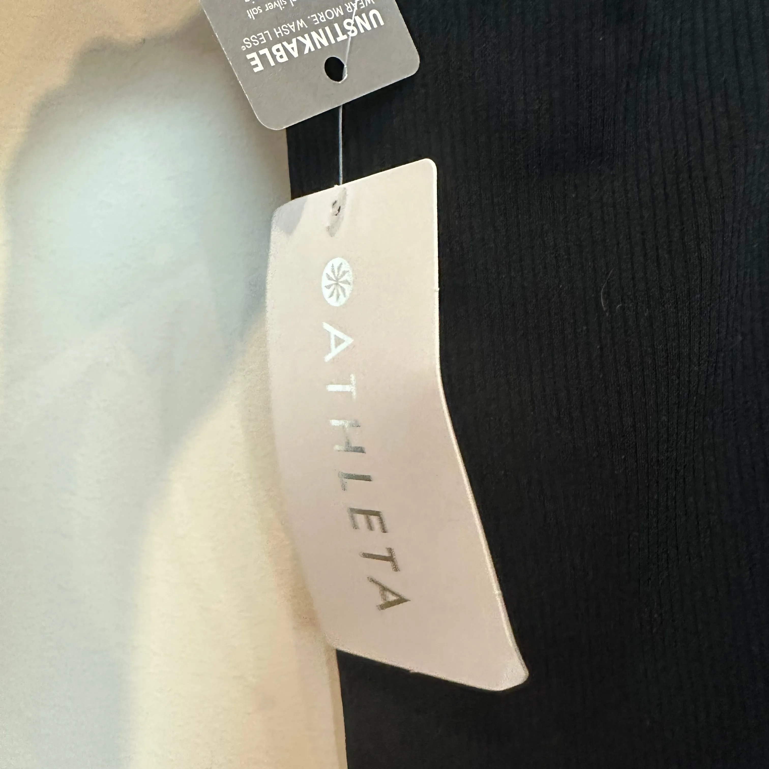 NWT Athleta Renew Support Top Tank Built In Bra A-C Black Small