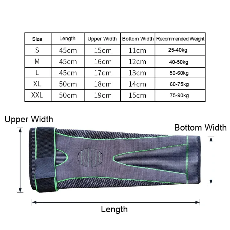 Nylon Knitted Riding Sports Extended Knee Pads, Size: L(Orange Pressurized)