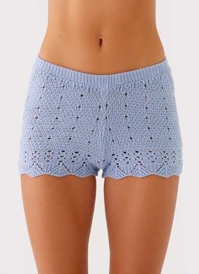 Oakley Low Rise Mini Shorts - Blue Utility pocket