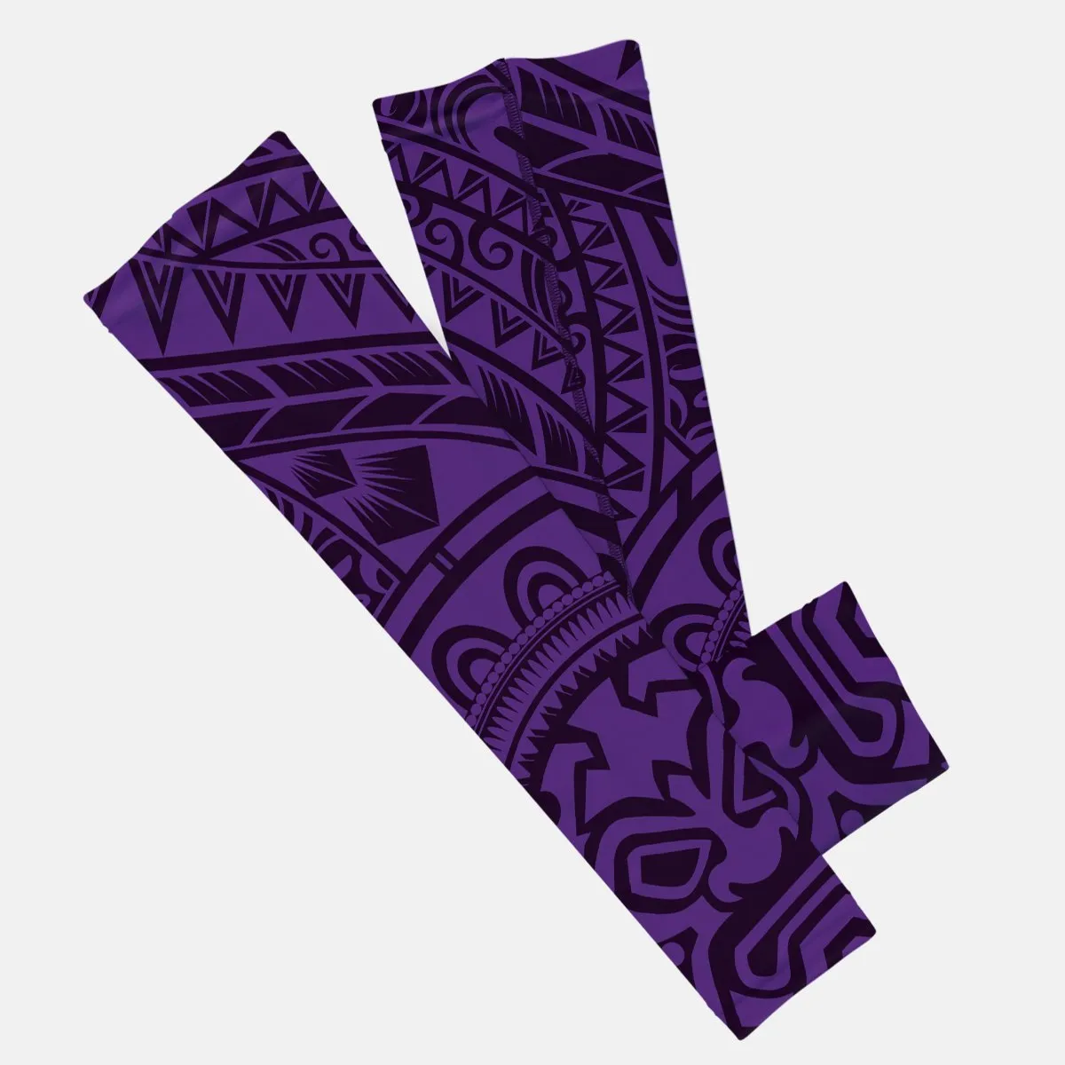 Oceanic Warrior Purple Kids Arm Sleeve