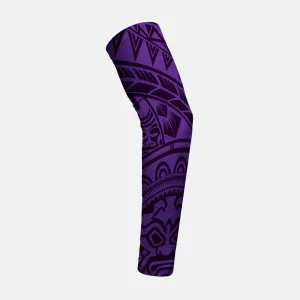 Oceanic Warrior Purple Kids Arm Sleeve