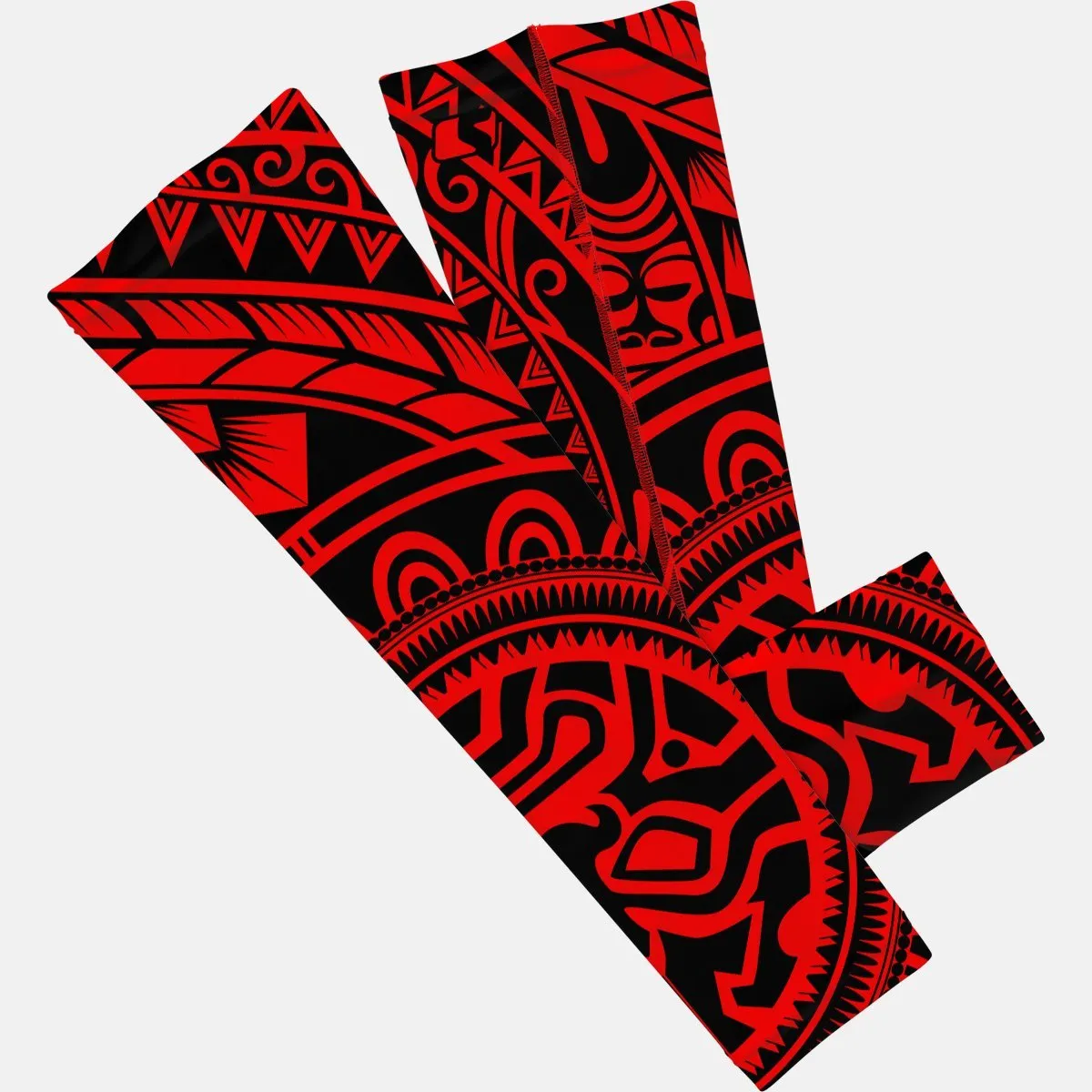 Oceanic Warrior Red Black Arm Sleeve