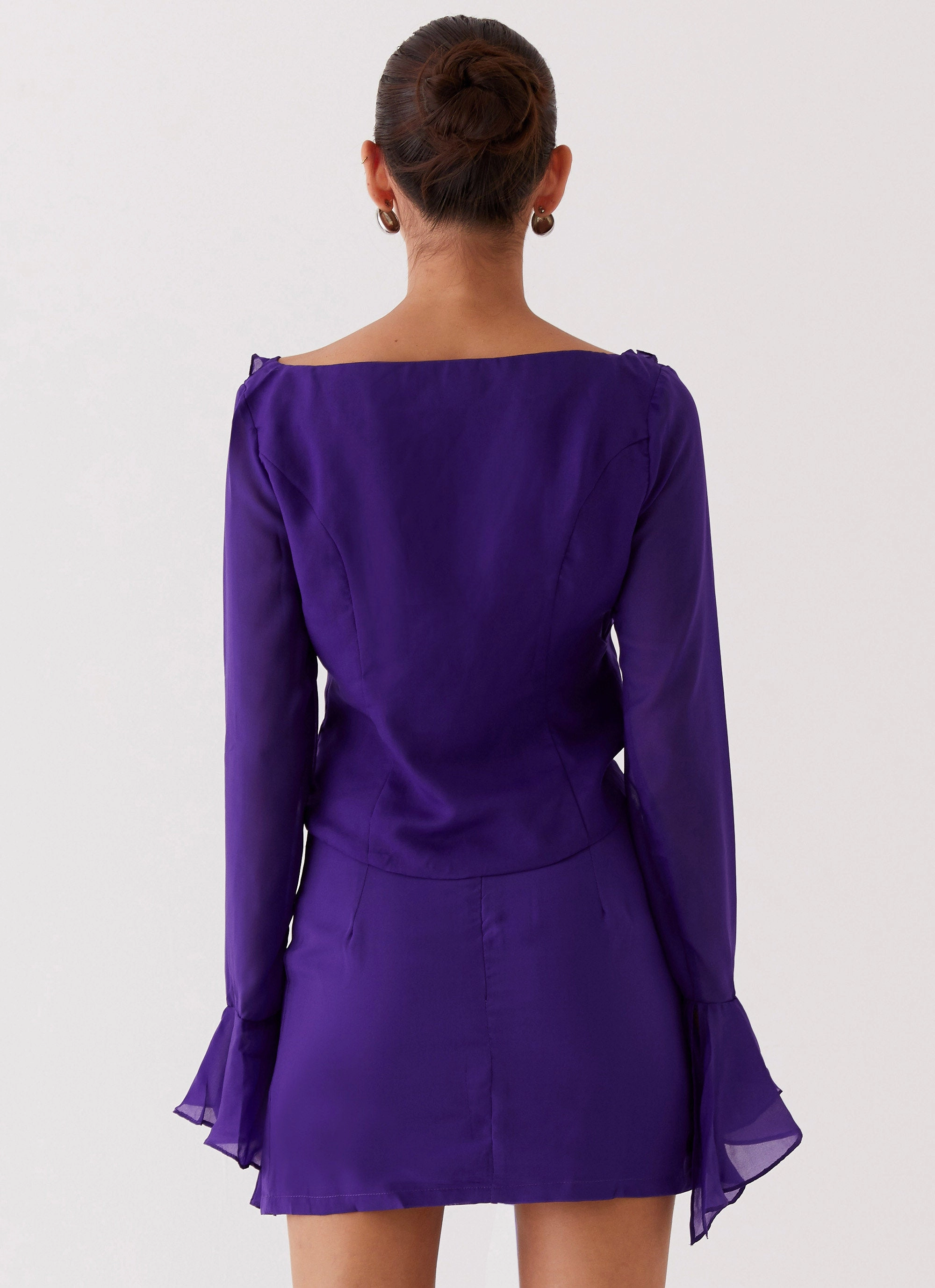 My Favourite Part Blouse - Violet Compression Storage