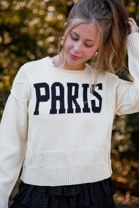 LightweightTexture New Romance In The City Sweater-Paris