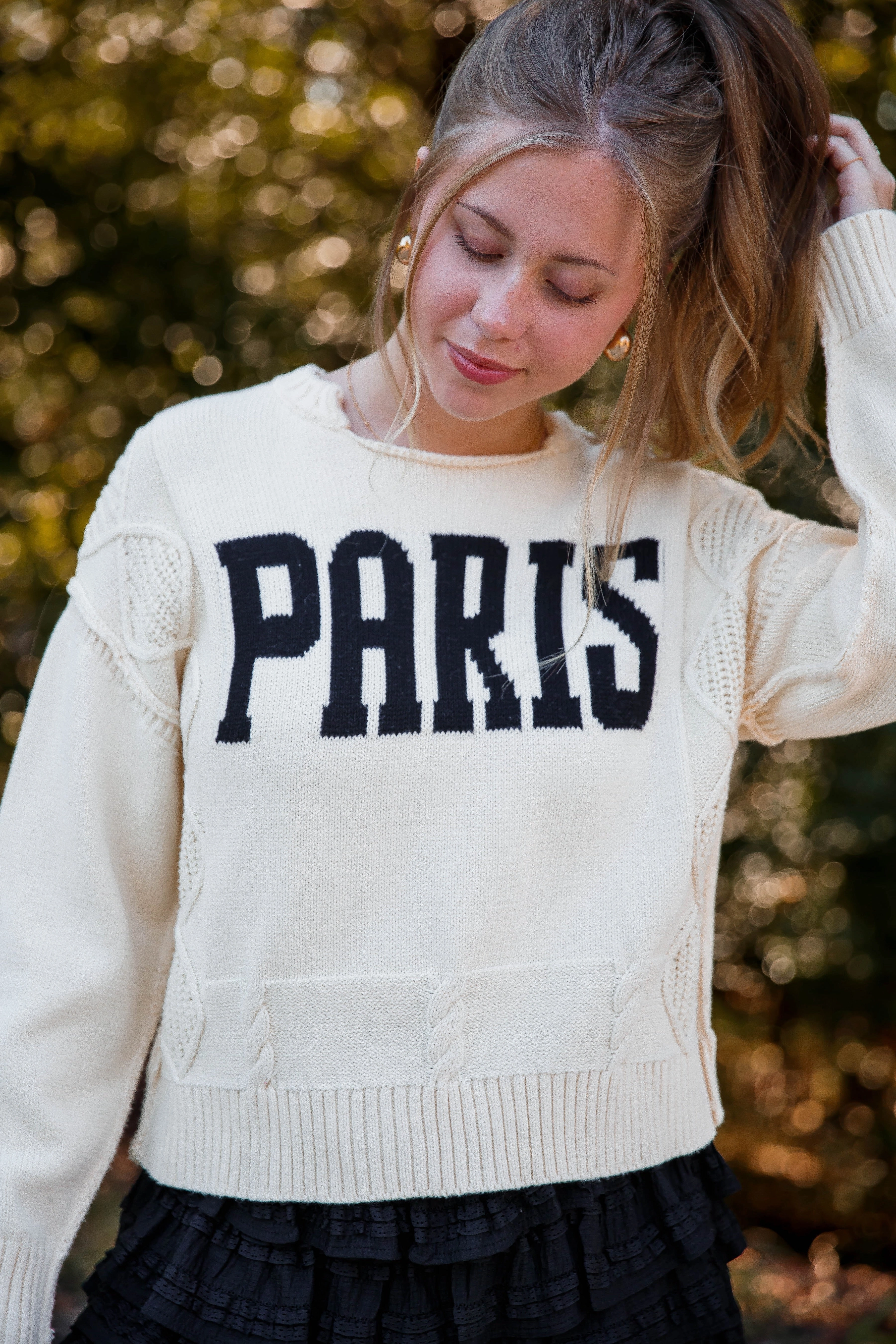 LightweightTexture New Romance In The City Sweater-Paris
