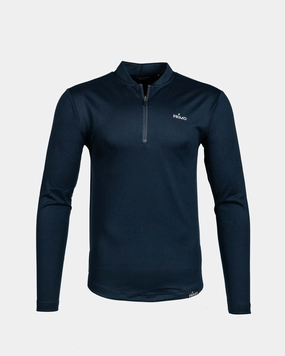 Layered Hem Detailing Navy Blade Quarter Zip