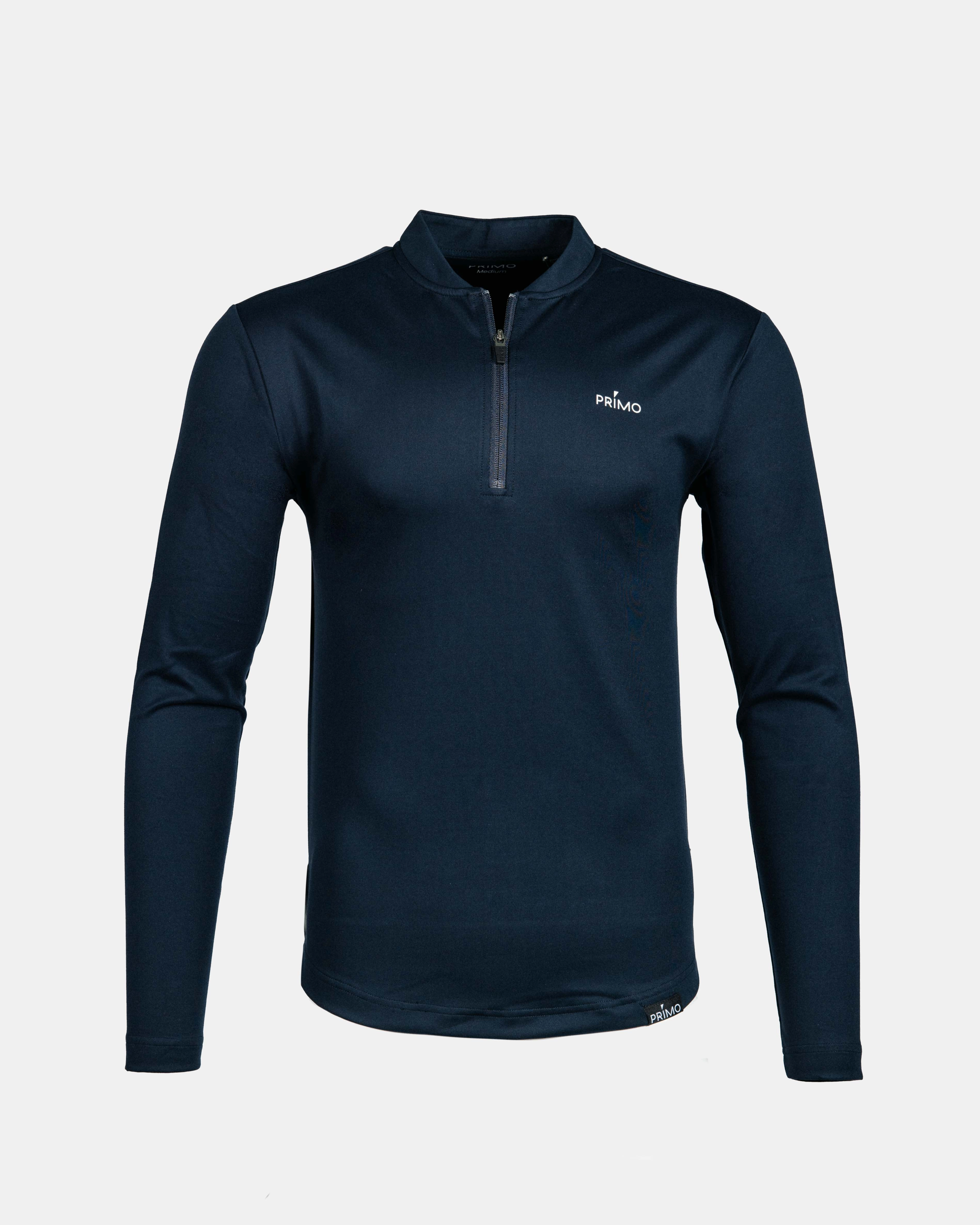 Layered Hem Detailing Navy Blade Quarter Zip