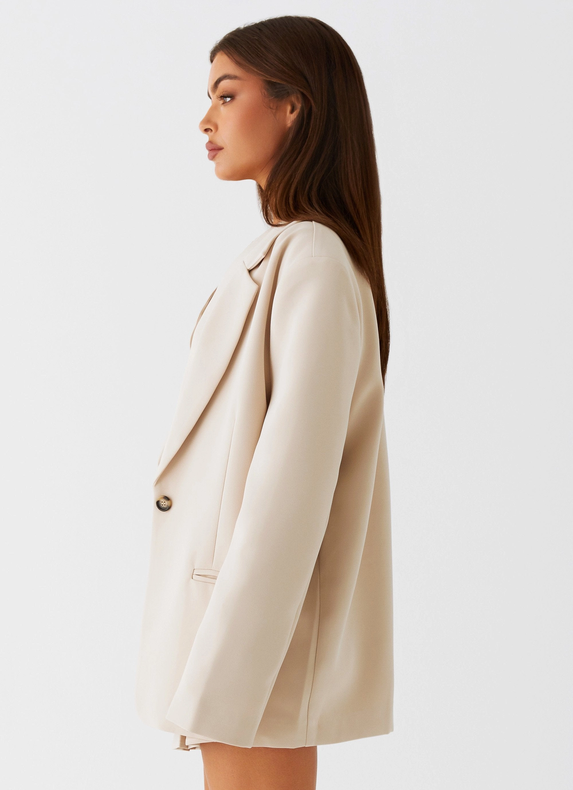 Comfortable Fabric Stealth Mode Blazer - Beige