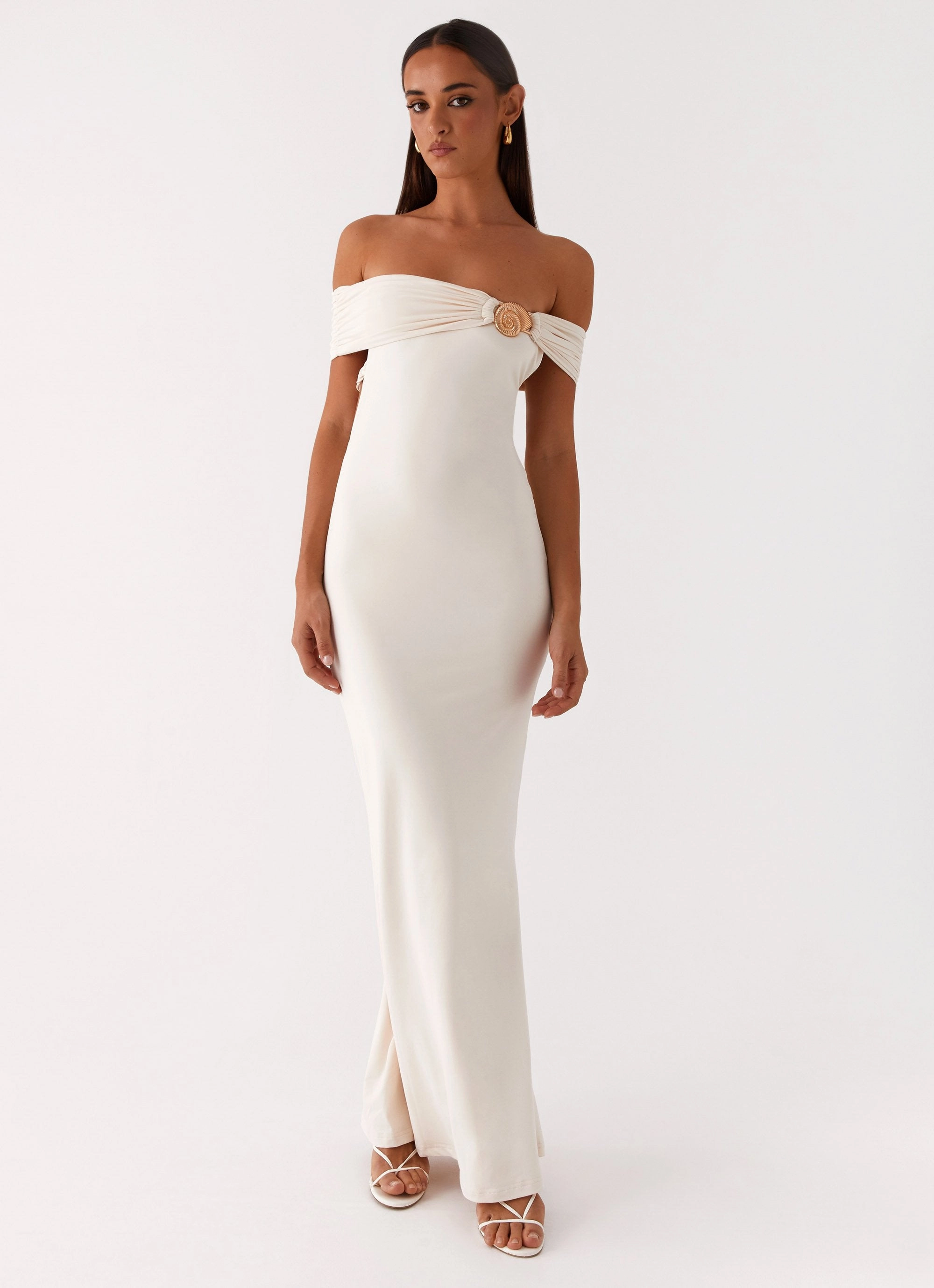Balanced Light Happy Scent Illusion Maxi Dress - Ivory