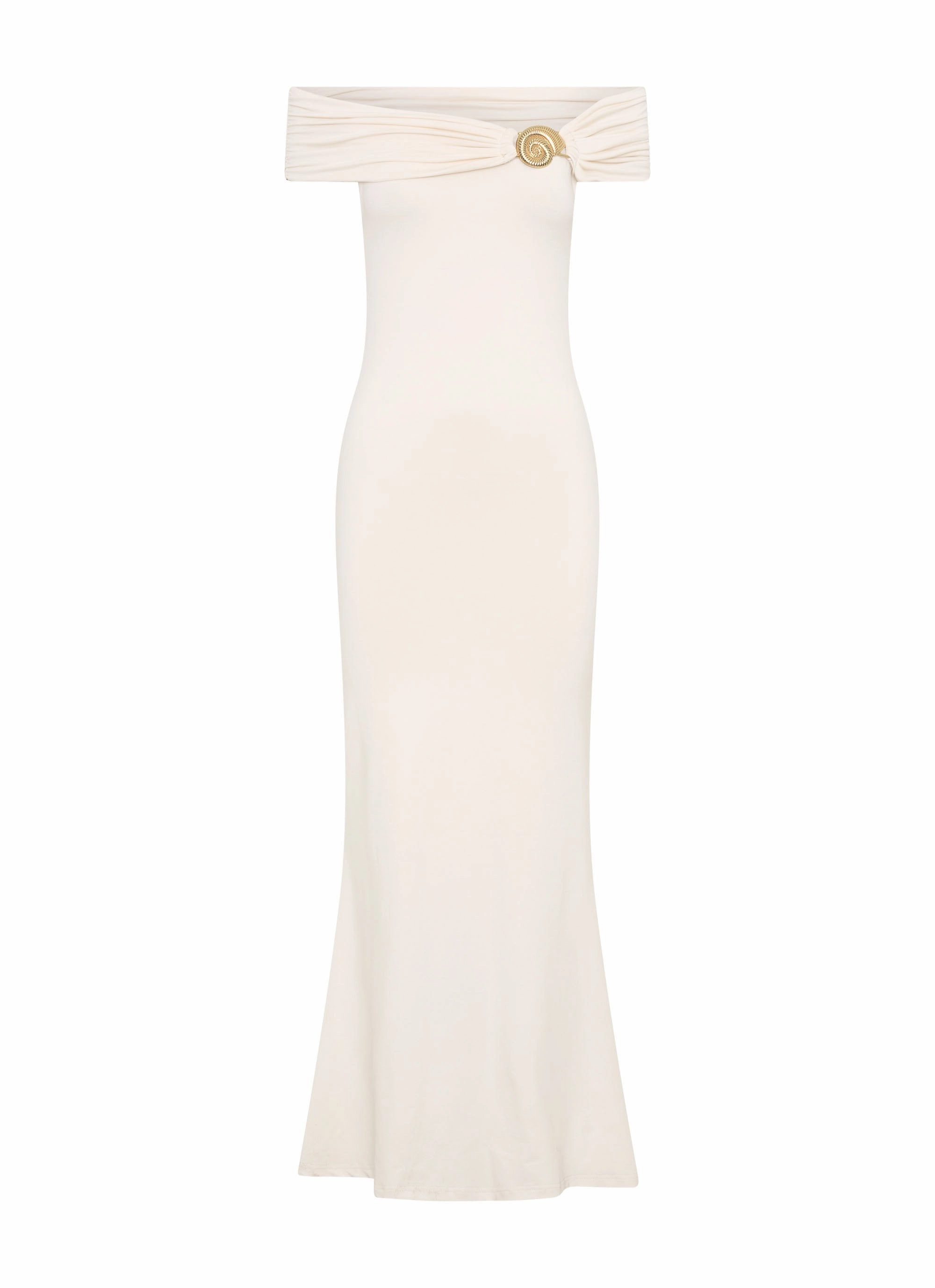 Illusion Maxi Dress - Ivory Travel Friendly