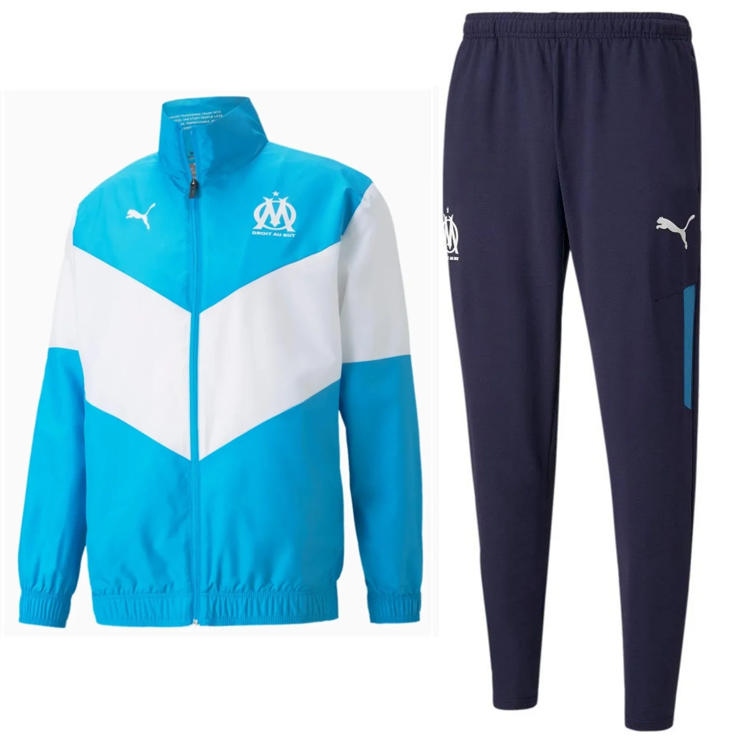 Olympique Marseille presentation Soccer tracksuit 2021/22 - Puma