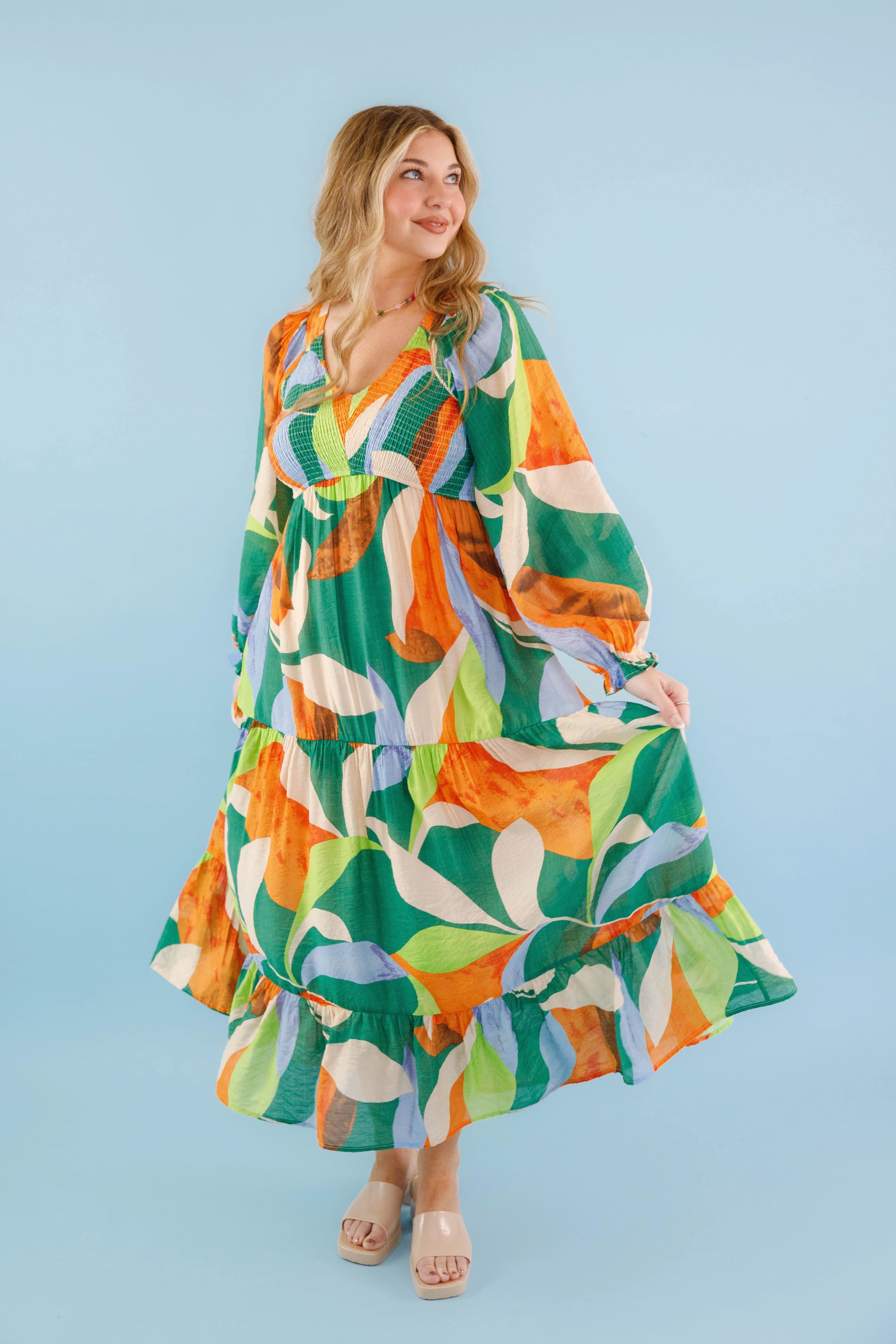 On Common Ground Maxi Dress Delicate Details