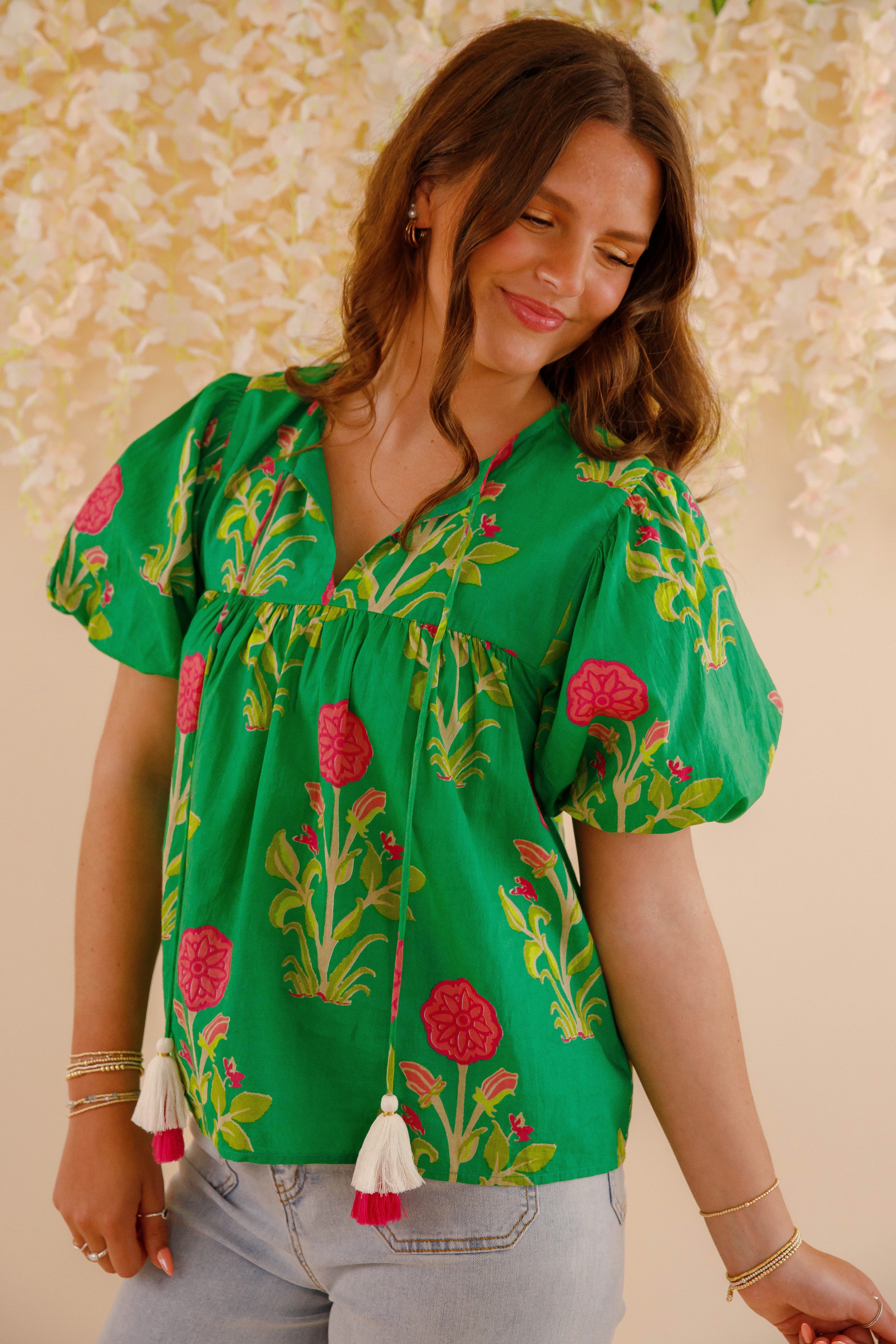 MinimalistDesign On The Move Blouse-Green