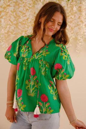 MinimalistDesign On The Move Blouse-Green