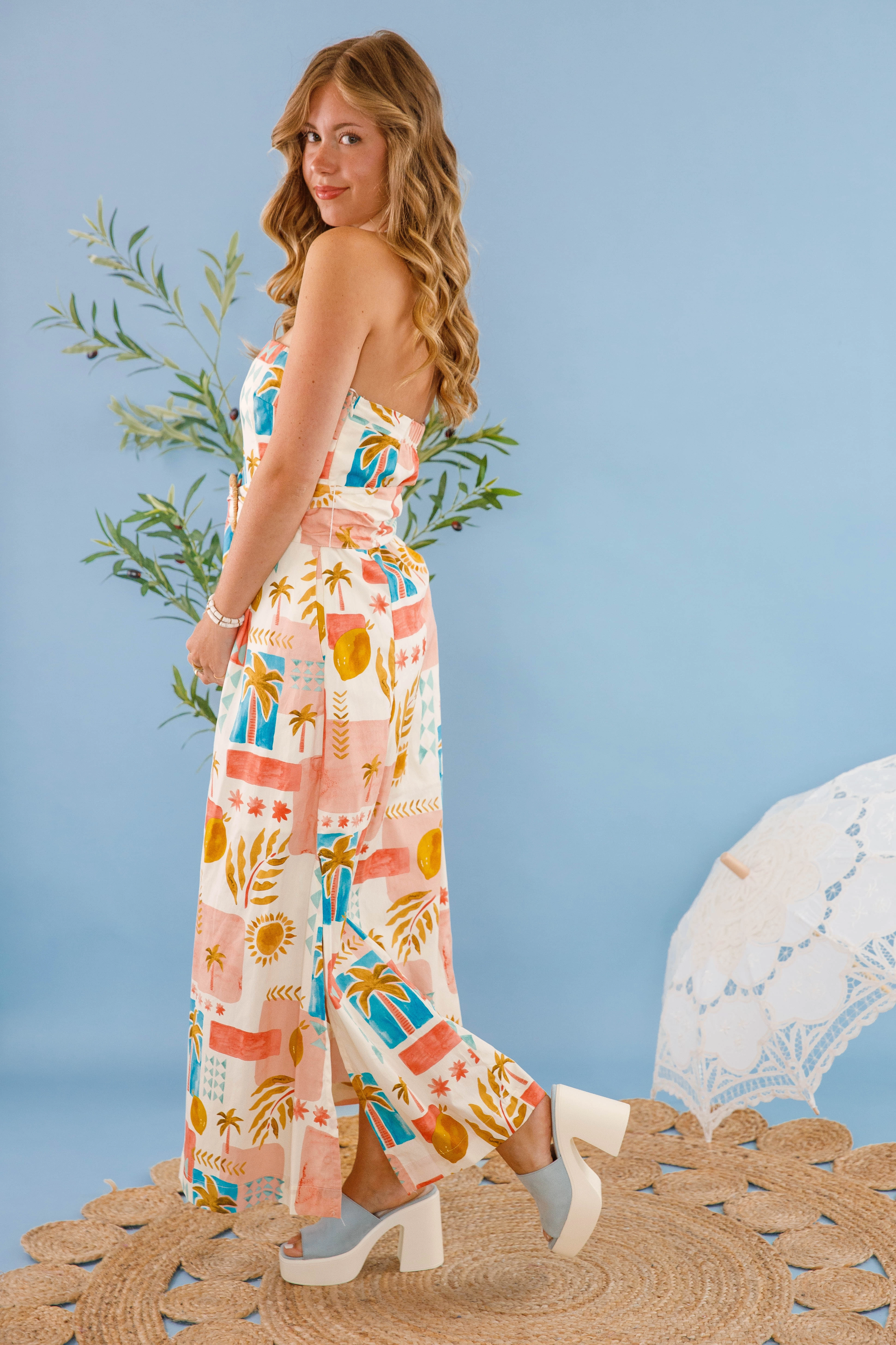 Chic Layering Easy Tones On the Sunny Side of Life Maxi Dress