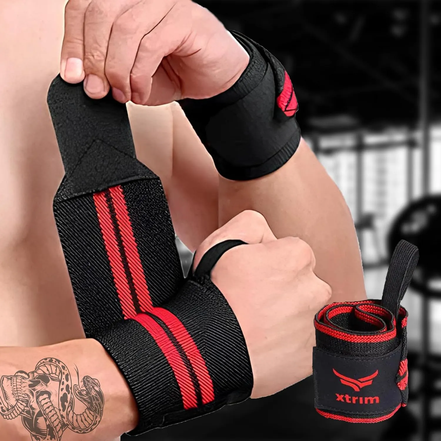 One Size Fits All Unisex Leather Gym Gloves   Wrist Support for Men & Women ( BUY 1 GET 1 FREE )