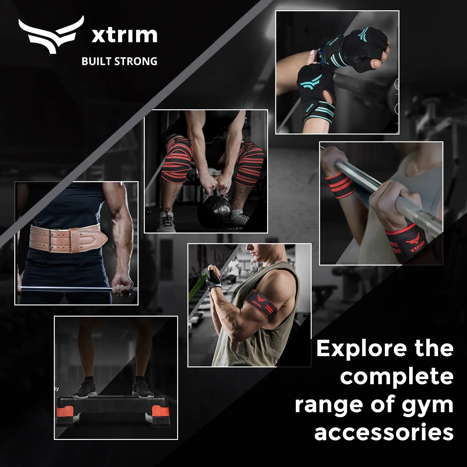 One Size Fits All Unisex Leather Gym Gloves   Wrist Support for Men & Women ( BUY 1 GET 1 FREE )