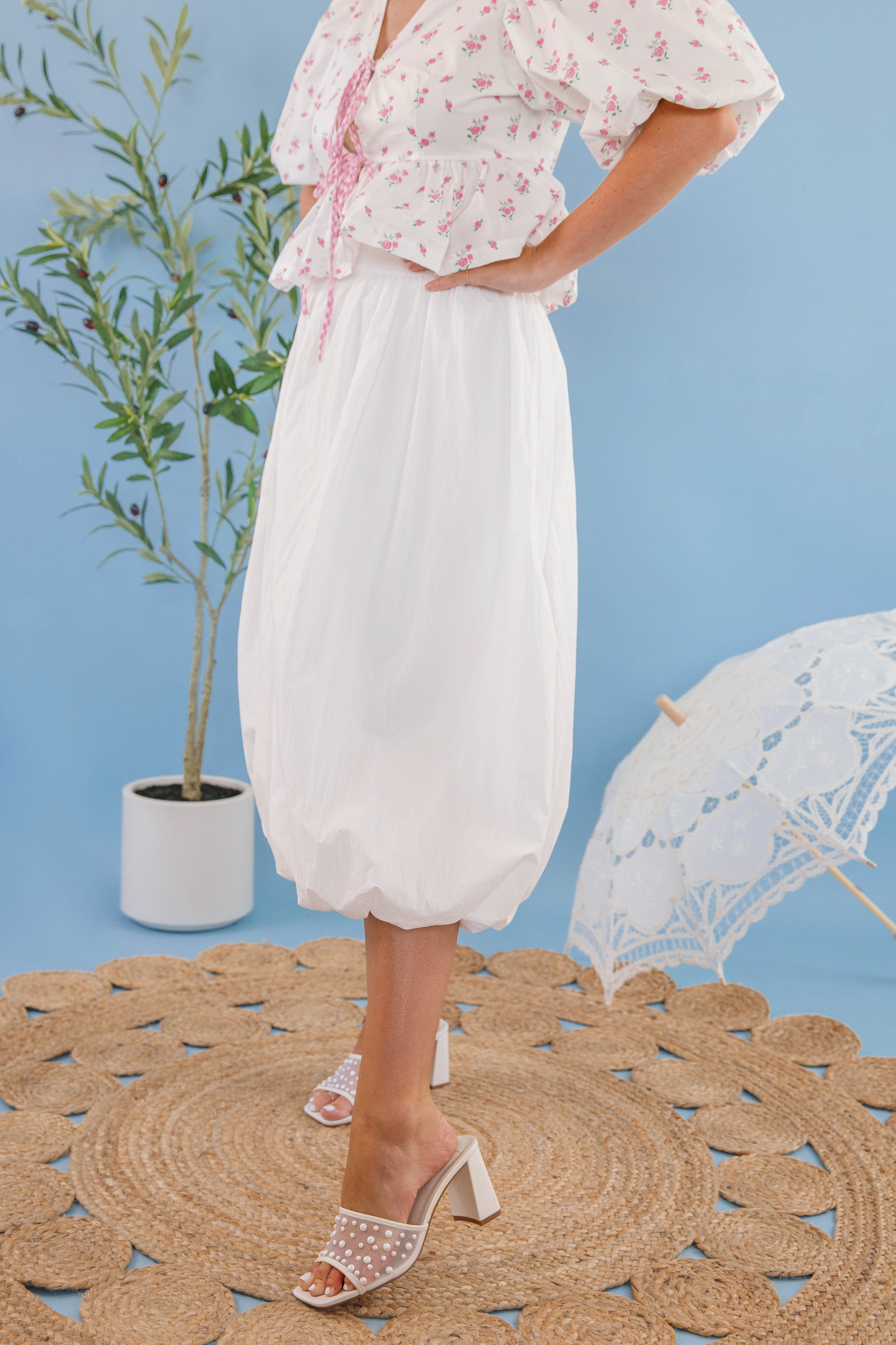 WindproofLayer One Dream Away Midi Skirt
