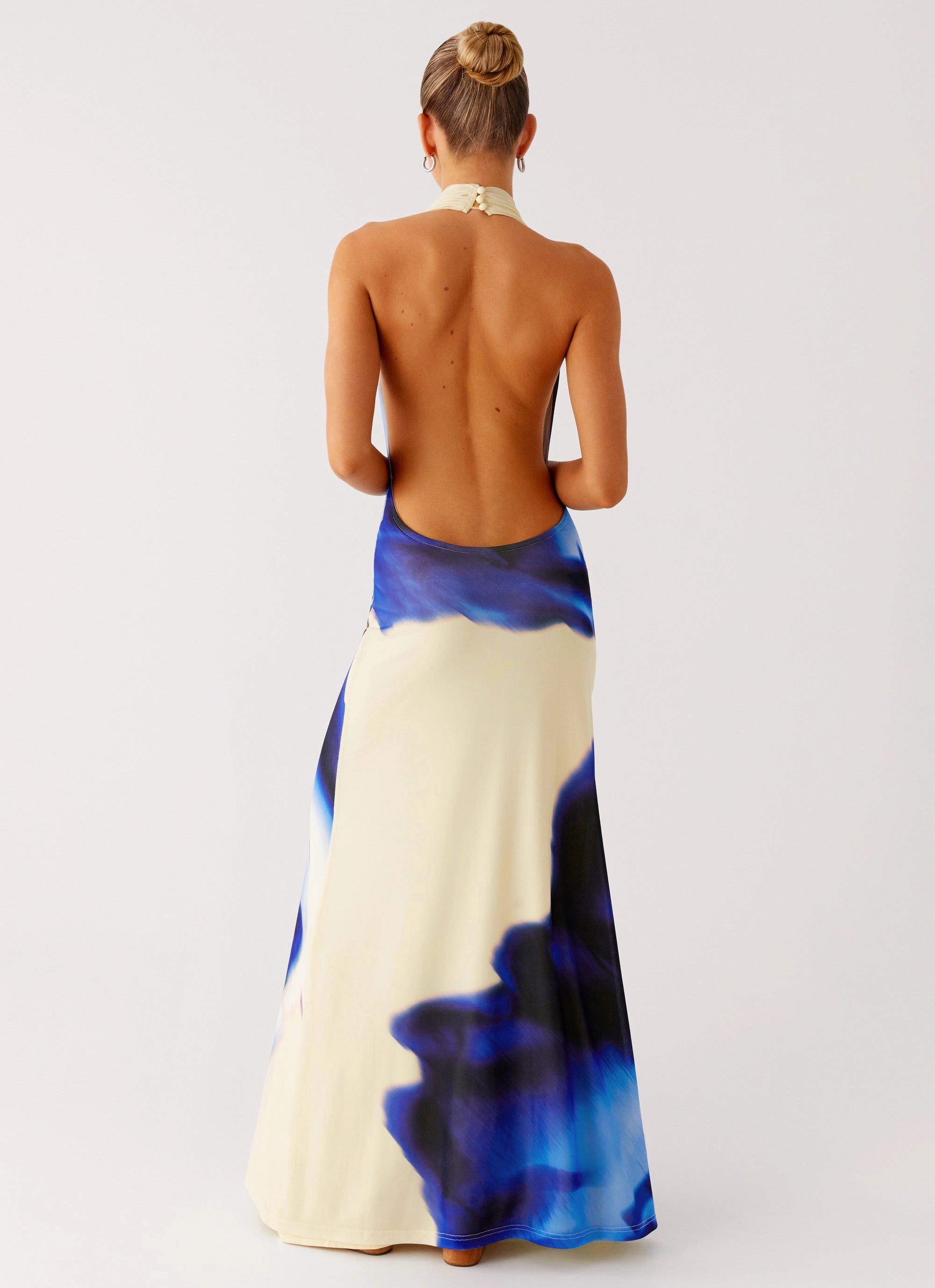 ComfortFitDesign Functional Style Only A Feeling Cowl Neck Maxi Dress - Heirloom Floral